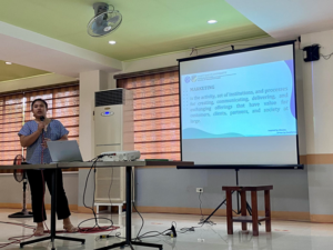 Ms. Lovely Grace M. Paulino (MBA 1 Student) talked on  “How to Market a Product: the Ps of Marketing”, on October 1, 2023.