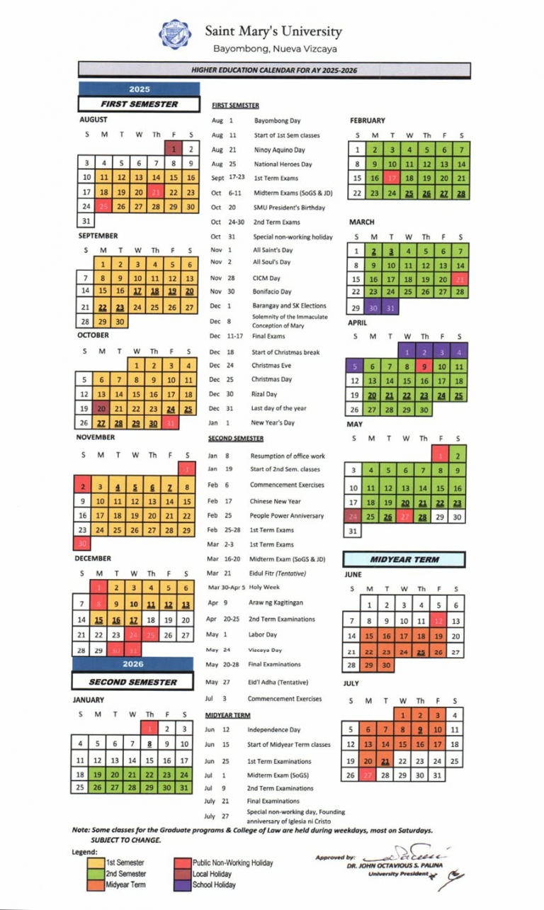 calendar 2025