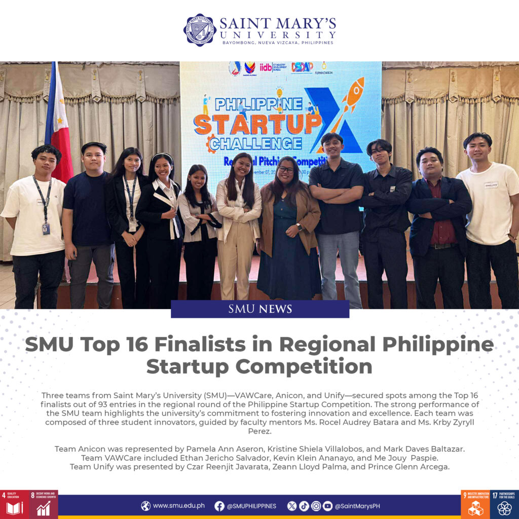SMU Top 16 Finalists in Regional Philippine Startup Competition