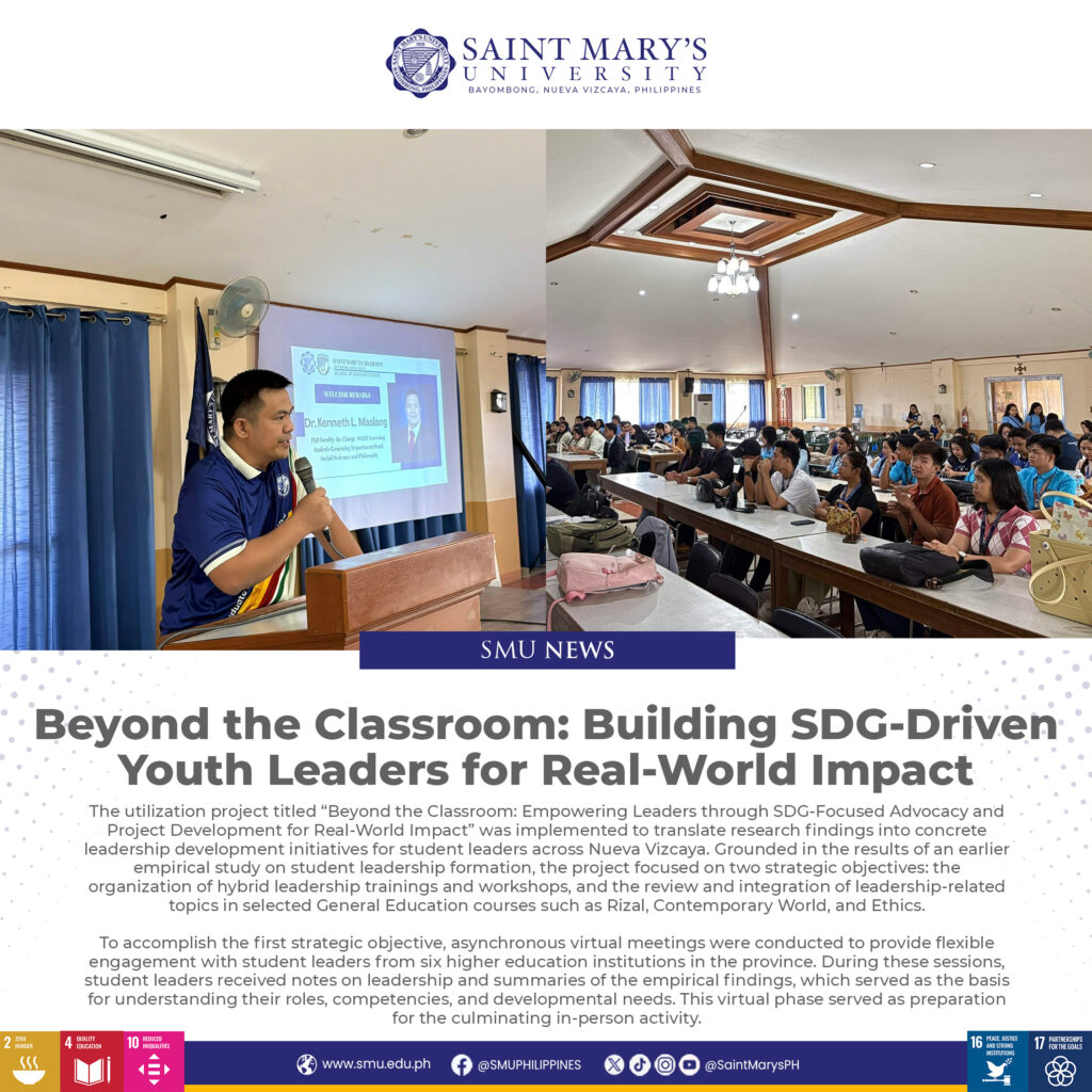 Beyond the Classroom: Building SDG-Driven Youth Leaders for Real-World Impact