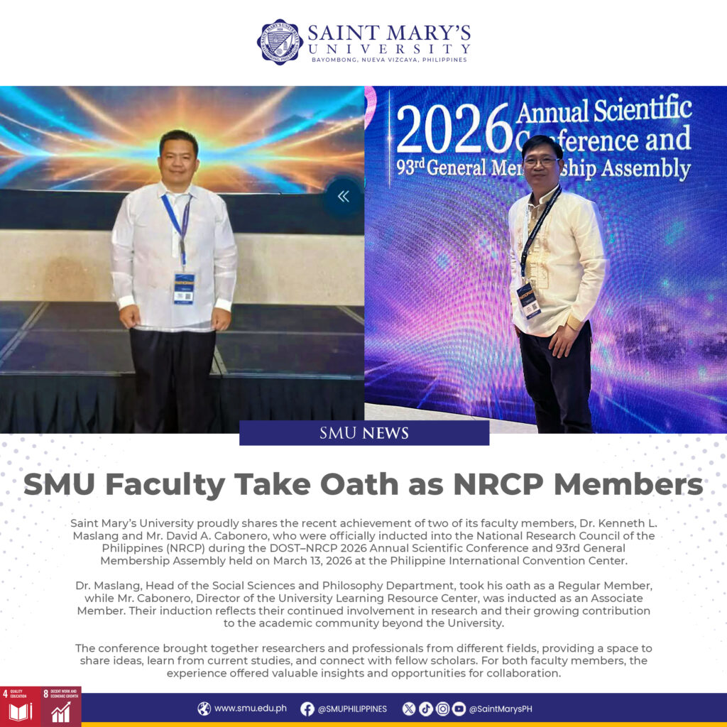 SMU Faculty Take Oath as NRCP Members