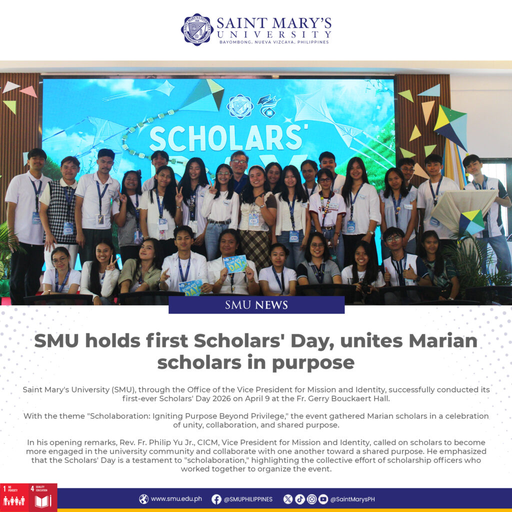 SMU holds first Scholars’ Day, unites Marian scholars in purpose