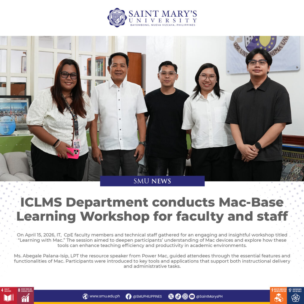 ICLMS Department conducts Mac-Base Learning Workshop for faculty and staff