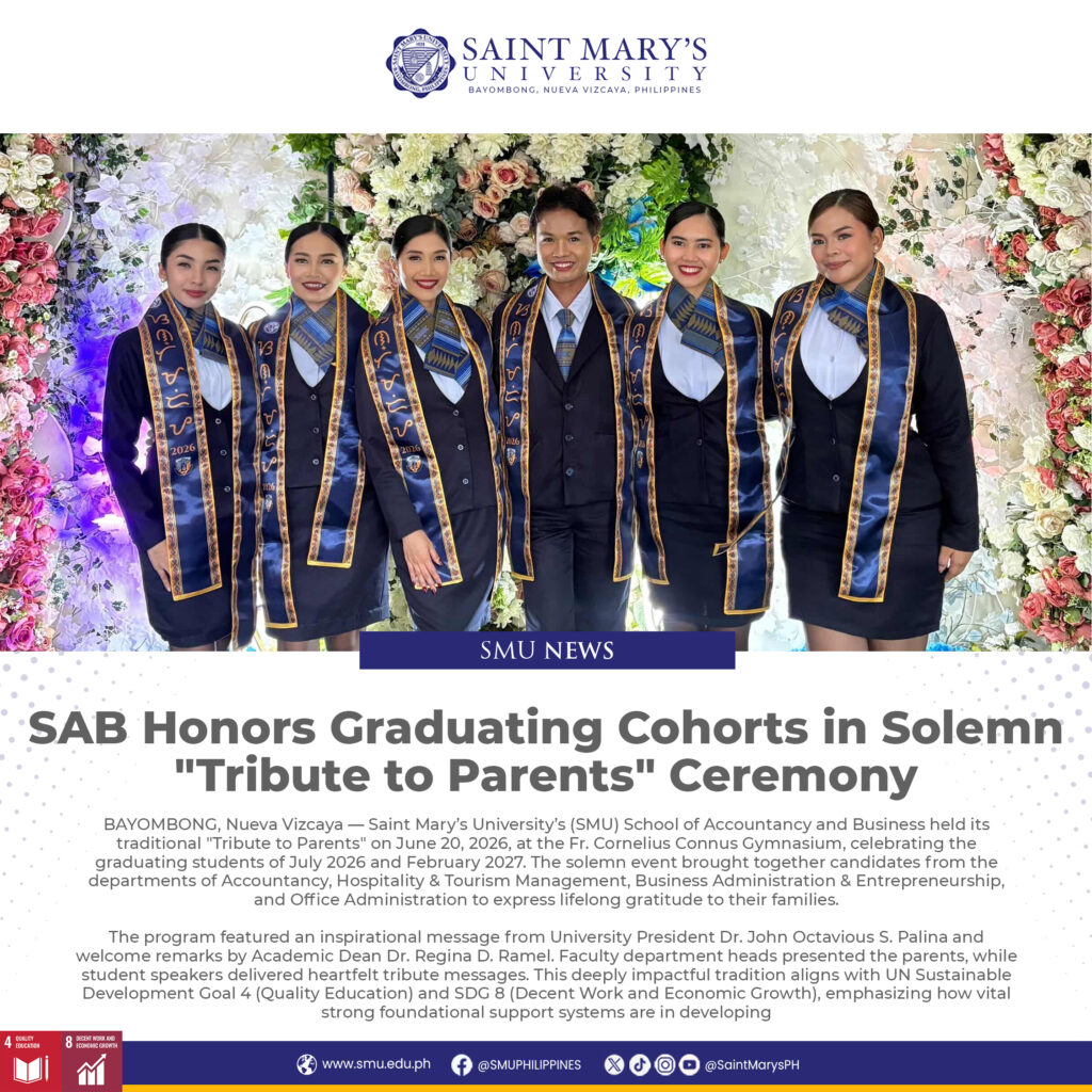 SAB Honors Graduating Cohorts in Solemn “Tribute to Parents” Ceremony