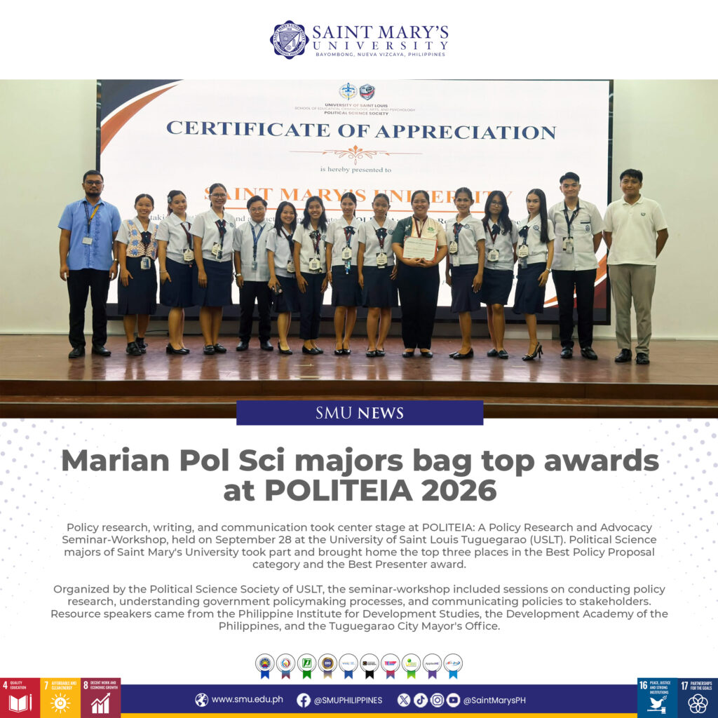 Marian Pol Sci majors bag top awards at POLITEIA 2026